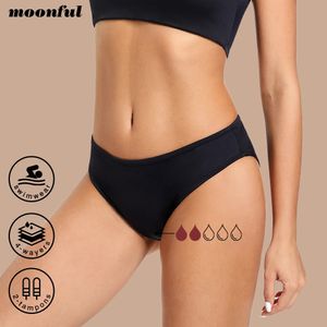 Bikini traje de baño menstrual período menstrual bragas mujer playa período traje de baño talla grande almohadilla absorbente bragas nadar parte inferior chica 240110