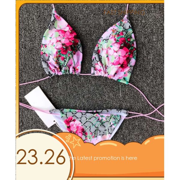 Conjuntos de bikini para mujer Trajes de baño de diseñador Traje de baño Estampado floral 238