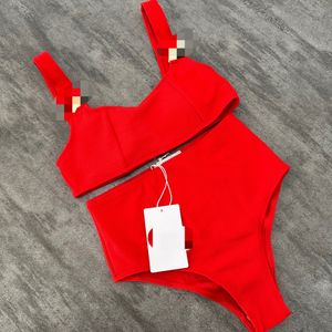 Bikini Suite de baignade pour femmes en une pièce de maillot de bain bikini ensemble solide fête creux de lique de chariot de fracas.