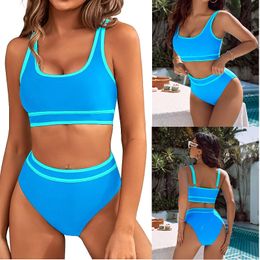 Bikini Swimsuits Designer Bathing Trots de baignade pour femmes en bikini de taille pour femmes