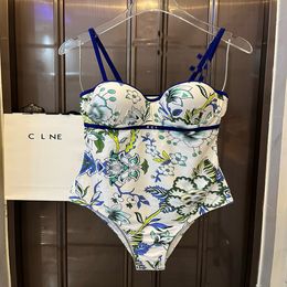 Bikini badmode ontwerper badpak zomer strand zwem dames één stuk badkleding sexy luxe badkleding voor vrouwen