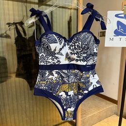 Bikini Swimwwear G Designer Bathing Fissure G Flower Pattern Summer Beach Swey Ladies One Piece Sweetwear Sexury Swimwear for Women