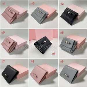 3Styles de mode mignon PearlBow sac à cartes en cuir porte-cartes portefeuille pour femmes avec boîte-cadeau