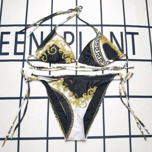 Bikinis pour femmes effronté micro bikini designer maillot de bain Lace Up Summer Split Maillot de bain Strappy Fashion Letter04