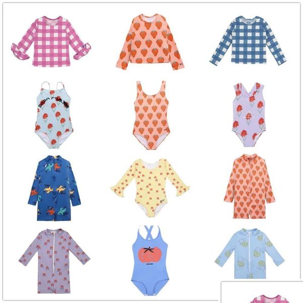 Bikinis Set Set 2022bc Traje de baño para niños de una pieza para niños Traje de neopreno para bebés Traje de baño para niñas Traje de baño para niñas Traje de baño para niñas Protección UV Drop DH41G