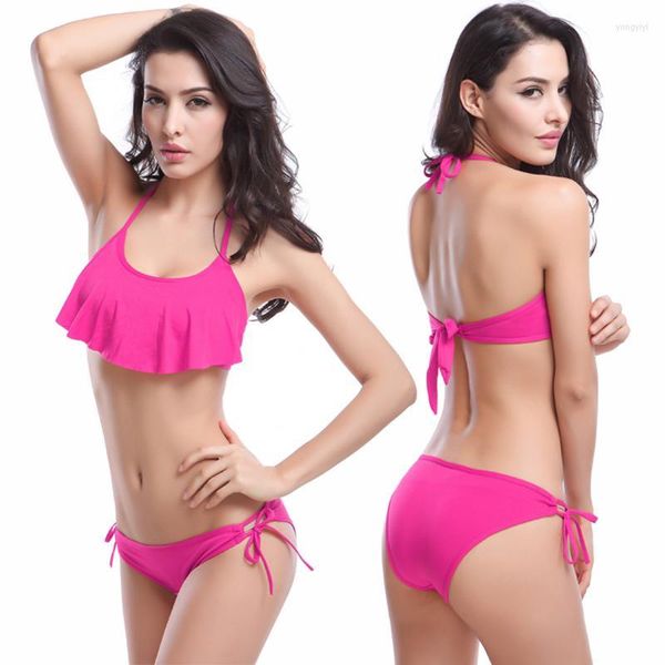 Bikinis set Victoria Style 2022 Charming Deisgn muy volado Halters ajustables extraíbles Empuje hacia arriba