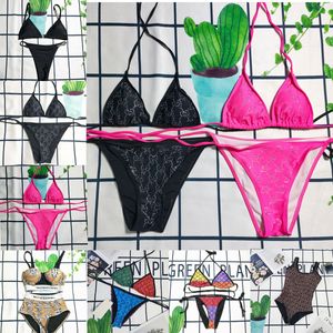 Bikini's Badpak Designer Dames Tweedelige bikini met letterbadpakken Strand Damesbadpakken Driepuntszwemkleding