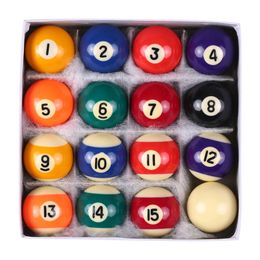 Biljartballen Set Kinderen Biljart Pooltafel Ballen Bolas De Billar Polyester Hars Kleine Cue Ballen Volledige Set Snooker Ballen 240219