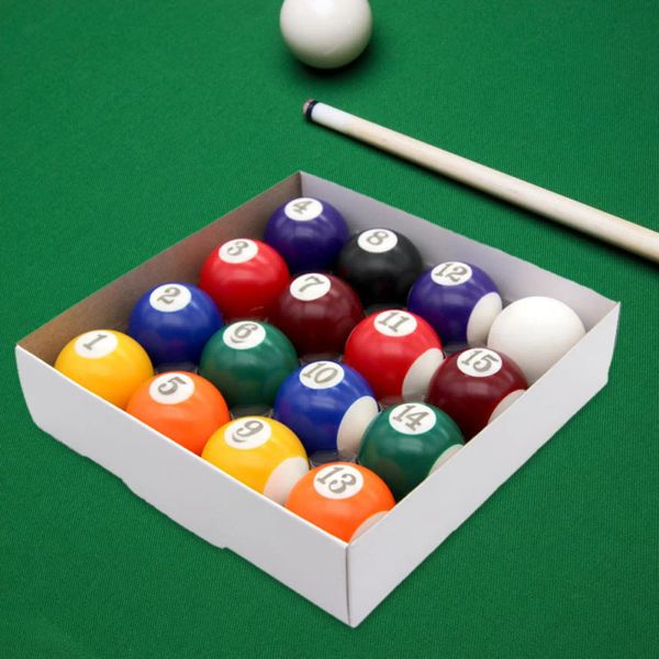 Billard 16x Billard Ball Set 1,26 '' Résine Pool Table polyvalent Mini Pool Ball pour les salles de jeux d'exercice Leisure Desktop Indoor
