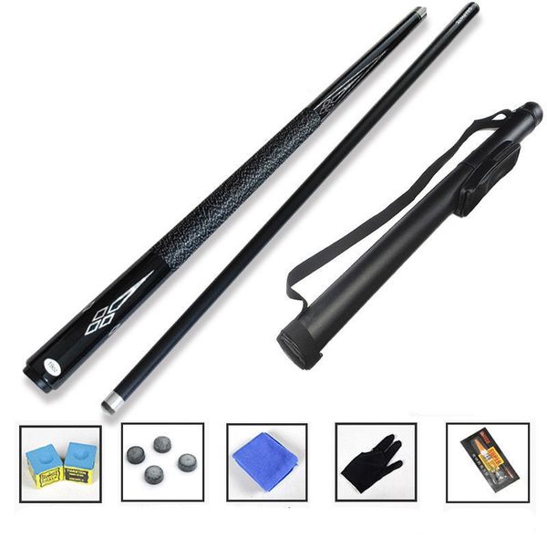 Accessoires de billard Billard Club Half Body Snooker 9ball Piano Cuisson Peinture Surface Noir Technologie Carbone Compétition Entraînement 230615