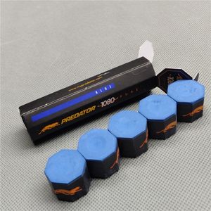 Accesorios de billar tizas Predator 1080 tiza pura 5 uds tubo profesional carambola Pool Cue Stick azul 221114