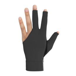 Accessoires de billard gants de piscine gauche main droite 3 doigts billard respirant gant pour snooker cue sport man woman élastique nylon dr otqrp