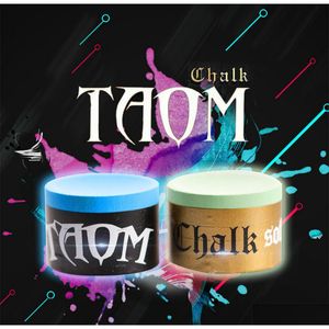 Billiard Accessories Taom Billiards Snooker Professional Round Cue Chalk 2.0 Pyramid Pyro Blue Pink Deluxe 230901 Drop Delivery Spor Dhg9D