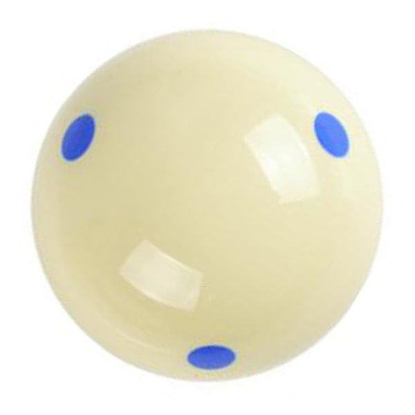 Boules de billard 1 pc Standard 57 2 MM Bleu 6 Dot Spot Pool Practice Training Cue 6 Oz 2 1 4 