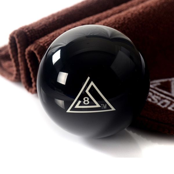 Boules de billard BC003 1 pièces Cuesoul Durable Pro tasse résine 2 1 4 6oz Table de billard noir 8 boule avec serviette de queue propre 221114