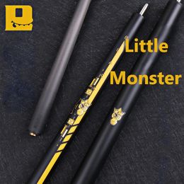 Billar Cue Brand Little Monsters Black Huevo Break Jump Cue Stick 12.98 mm Tamaño de la punta Fibra de carbono Manejo liso 240314