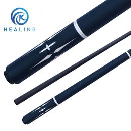 Biljartkeus 12 Speelkeu Zwarte Technologie Carbon Fiber Shaft Stick Radial Joint Protector Tip 124mm 58in Case Billar Kit 231208