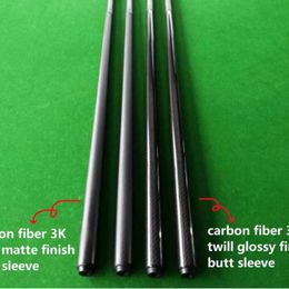 Biljartkeus 3K Koolstofvezel Butt Van Biljart Poolkeu Voor Cue Snooker 1/2 Split Cue Aangepaste Uni-Loc/Radiaal/3/8x10 Joint Pool Cue Butt 230901