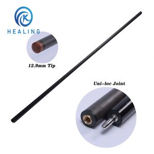 Billiard Cues Carbon Fiber Front Part for Pool Cue Shaft Uniloc Customized BreakPlay Snooker 12 Split Black 230726