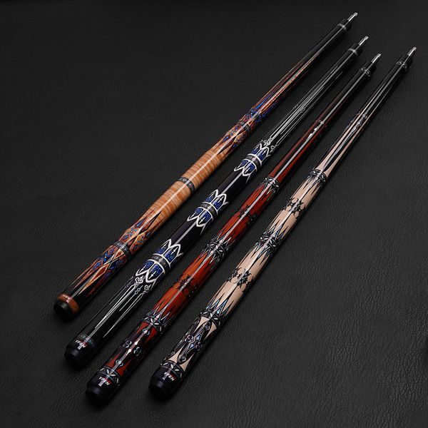 Tacos de billar Fibra de carbono Eje Pool Cue Stick Serie YF Billar profesional Taco De Billar 12 Punta de 5 mm Calcomanía colorida Llegada 230419