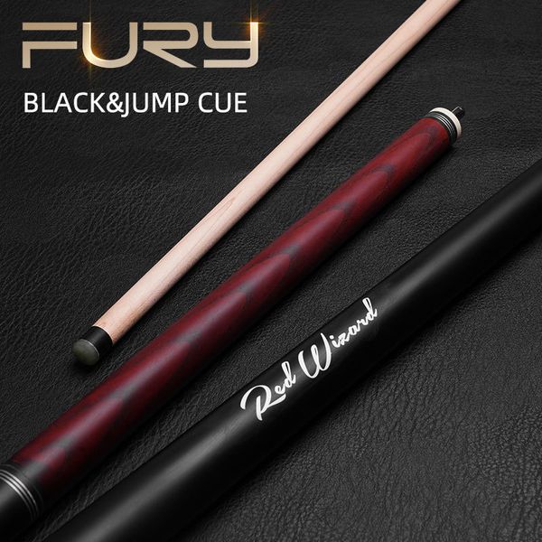 Queues de billard Fury Break Jump Cue Red Wizard Series Arbre en érable Pointe de 135 mm Bâton de piscine Poinçon professionnel Style Jjump 230925