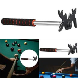 Billard Cues rétractables Billiars Pool Cue Stick avec une tête de pont en plastique amovible en acier inoxydable portable pour la compétition intérieure 230726