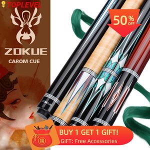 Billiard Cues ZOKUE Carom Stick Professional Korean 3 Cushion Taper 12mm Tip 142 cm Libre with Case 230413