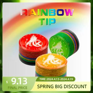 Billard Konllen Cue Tips Rainbow Conseils Rainbow 11 / 14mm 9 Multiples de Snooker dureté S / SS / SX / M / MH / H BILLiARDS POOL CUE ACCESSOIRES BILLIARD