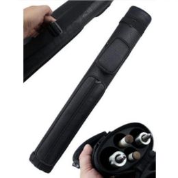 Billard Pool Cue Sac 4 trous de transport Pouche de boîtier pour billard Stick Rod Black Match