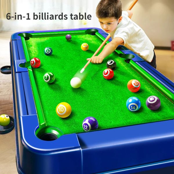 Mesas de billar Juegos de mesa Billar Snooker Juguete Niños Fiesta en casa Mesa Juego de deportes Niños Padres e hijos 6 tipos de regalos de juego Juguetes 231213