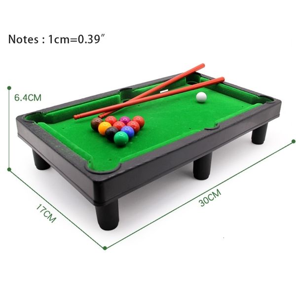 Tables de billard Mini table de billard Table de bureau Billard Jeu de billard avec 2 bâtons Balles Bureau à domicile Jeux de soulagement du stress 230801