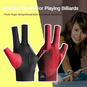 Billard gant gant main gauche trois doigts snooker billard gant non glissement autocollants élasticité gants de formation billard accessoires 240408