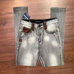 BILLIONAIRE Jeans coton hommes 2021 été lancement mode confort peu élasticité patchwork confortable gentleman taille 32422596