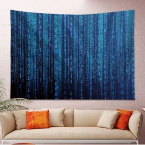 Code binaire The Matrix Program Chart Tapestry Japanese Wall Tapestry Anime Art Home Decor