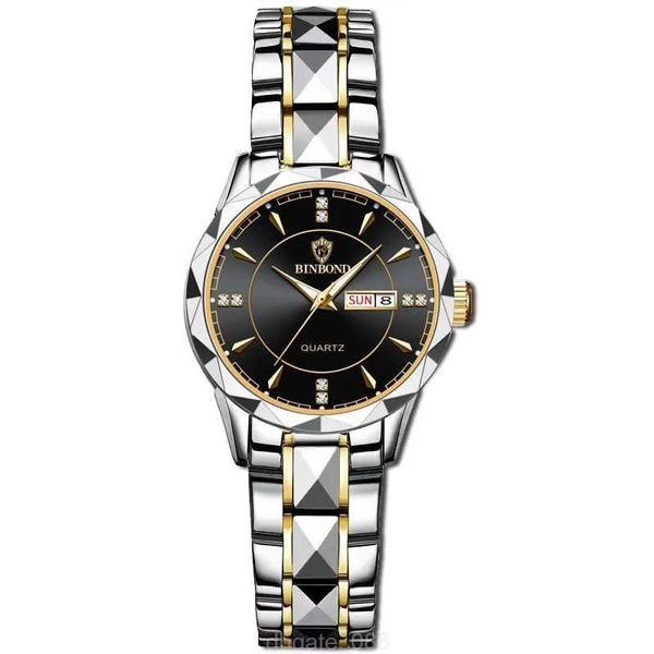 Reloj Binbang Nueva moda Reloj para hombre Reloj de pulsera de cuarzo con calendario de acero de tungsteno resistente al agua para hombre Sonido explosivo Emisión transfronteriza C3