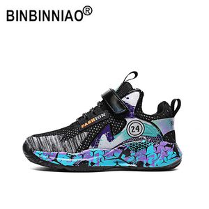BINBINNIAO ultra-léger taille 30-40 enfants garçons marque chaussures de basket enfants baskets chaussures de sport antidérapantes enfant panier formateur