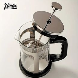 Bincoo koffiedrukpot, handspoelpot, huishoudelijke koffiezetfilter, koffiefilterbeker