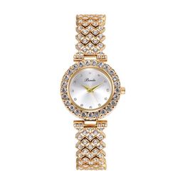 Binda gloednieuwe mode dames diamant horloges luxe gouden horloge vrouwen kleden polshorloges kwarts waterdichte goed verkopende schip248e