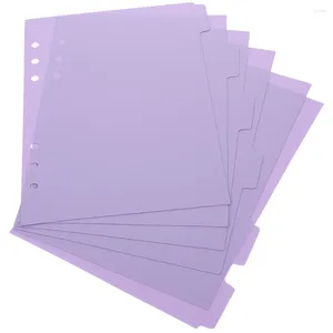 Binderverdeler Afneembare tabbladen Kladblok Notebookverdelers Papierkleurig voor clips