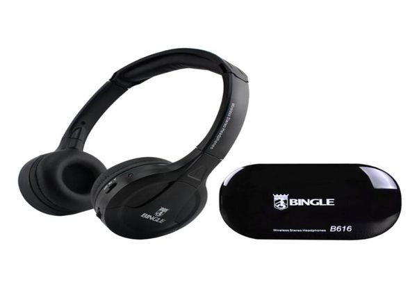 Bingle B616 Auriculares estéreo inalámbricos multifunción en la oreja Auriculares Radio FM Transmisor de auriculares con cable para MP3 PC TV Teléfonos3428523