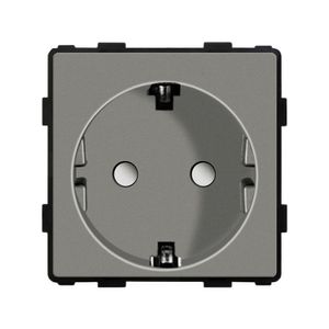 Bingoelec Eu European Standard Russie Allemagne Sécurité 45 * 45 mm en verre mural Power Socket Outlet Pièces DIY Module 250V 16A