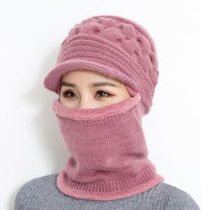 Bingyuanhaoxuan 2018 Nieuwe winter gebreide hoed vrouwen balaclava masker warme dikke schedels beanies vrouwelijke buiten ski cap d181106014778798