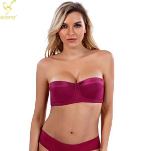 BINNYS soutien-gorge pour femmes 38c sans bretelles C tasse sans bretelles demi-sexy sous-vêtements Silicone haute qualité Lingerie dames 240116