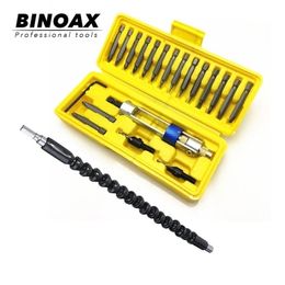 Binoax 20 bit boor hoge snelheid schroevendraaier kop 295 mm elektronica zwarte flexibele as bits y200321