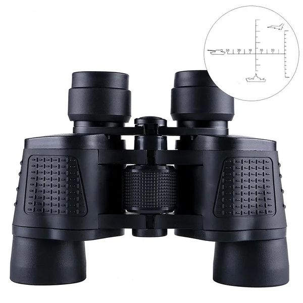 Binocularrs 80x80 Haut grossissement Télescope professionnel à longue portée HD Elues portables Binocullo de vision nocturne de qualité civile