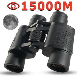 Jumelles 80X80 longue portée 15000m HD télescope haute puissance lentille en verre optique Vision nocturne à faible luminosité pour la portée sportive de chasse 240312