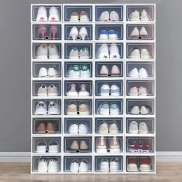 Bacs 1P boîtes de rangement de chaussures Type de tiroir ouverture avant étagère à chaussures organisateur chaussures conteneur baskets pour femmes