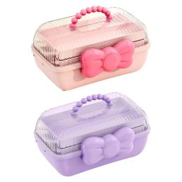 Bins Girl Hair Accessories Opbergdoos draagbare sieraden opbergdoos voor haarbanden Haarspelden Brijtte Haarbogen Scrunchies