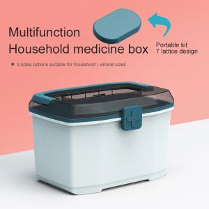 Bakken multifunctionele draagbare eerste hulpkit opslagpil Organisator doos hoge capaciteit familie noodcontainer Case Medicine Case