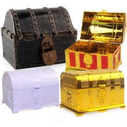 Bacs pirate treasure coffre sûr de rangement pratique trésors box durable